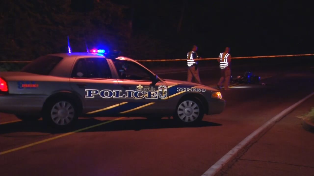 LMPD at fatal motorcycle crash